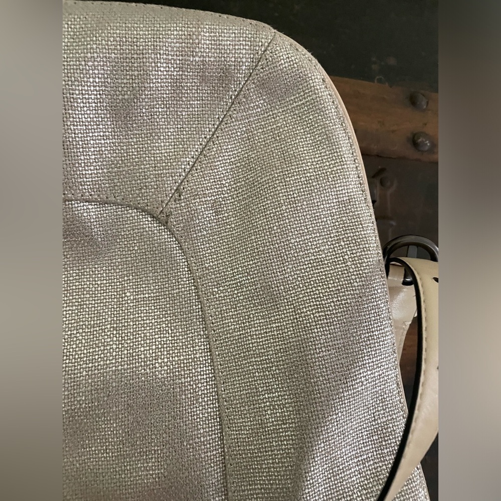 Coach Genuine Leather Python Embossed Linen Expan… - image 2